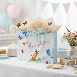Sacola Para Presentes Grande Querido bebê (veado) personalizado
