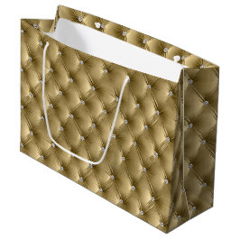 Sacola Para Presentes Grande Quic Faux Velvet Dourado quente