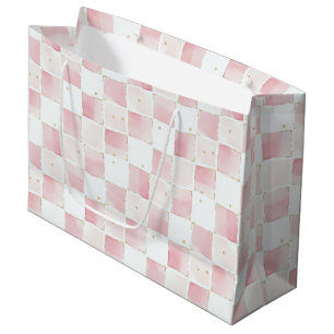 Sacola Para Presentes Grande Quinto Raiz Rosa Quadrado Aniversário