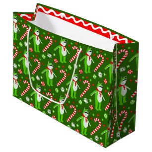 Sacola Para Presentes Grande Rã Protesta Não Reis Natal