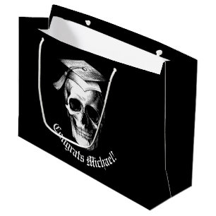 Sacola Para Presentes Grande Radiologia da Festa de formatura Gótica do Crânio