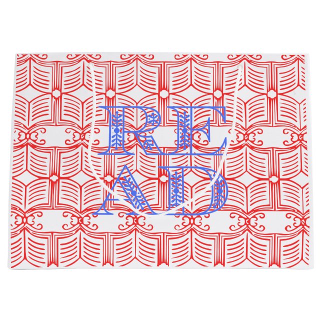 SACOLA PARA PRESENTES GRANDE READ  (Frente)