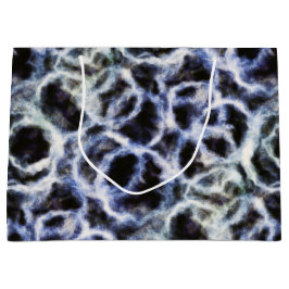 Sacola Para Presentes Grande recycled indigo shibori :