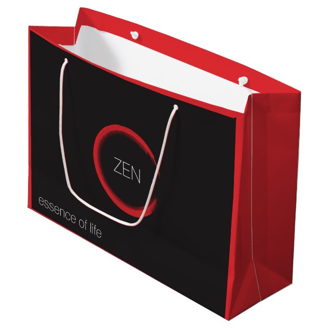 Sacola Para Presentes Grande Red Zen Large Gift Bag (Frente inclinada)
