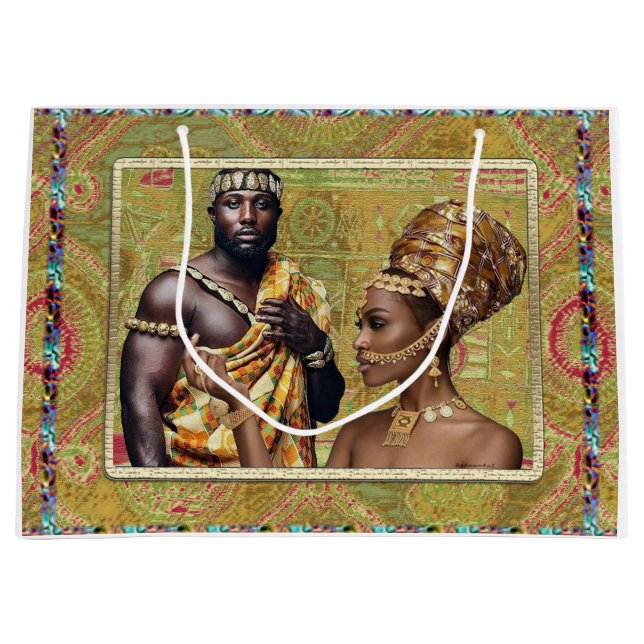 Sacola Para Presentes Grande Rei e Rainha (Frente)