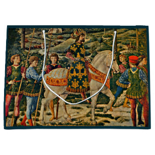Sacola Para Presentes Grande Renascença real em cavalo