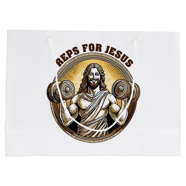 Sacola Para Presentes Grande Reps para Jesus (Verso)