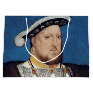 Sacola Para Presentes Grande Retrato de Henrique VIII de Inglaterra, Holbein