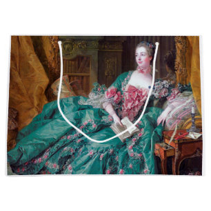 Sacola Para Presentes Grande Retrato de Madame Pompadour, Boucher