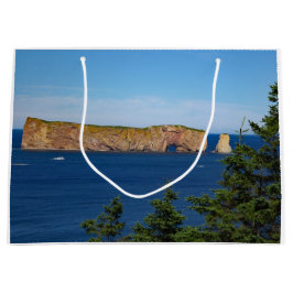 Sacola Para Presentes Grande Roca Percé no Golfo de São Lourenço
