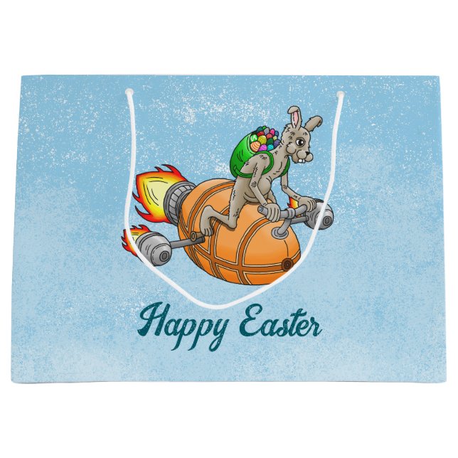 Sacola Para Presentes Grande Rocket Bunny (Frente)