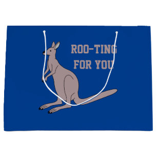 Sacola Para Presentes Grande Roo Para Você Bonita Aussie Funny Kangaroo Pun