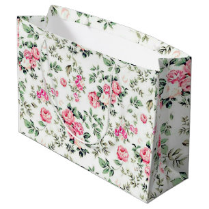 Sacola Para Presentes Grande Rosa