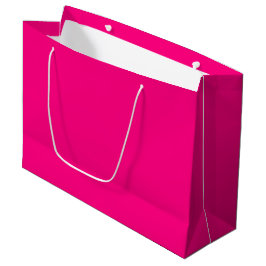 Sacola Para Presentes Grande Rosa Brilhante