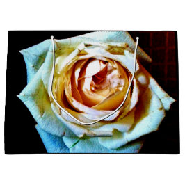 Sacola Para Presentes Grande Rosa de Pêssego