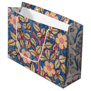 Sacola Para Presentes Grande Rosa Wreath, William Morris Large Gift Bag
