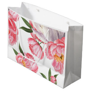 Sacola Para Presentes Grande Rosas bonitas