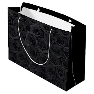 Sacola Para Presentes Grande Rosas pretas com ventilador quente