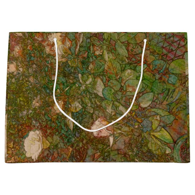 Sacola Para Presentes Grande Roses gift bag (Frente)