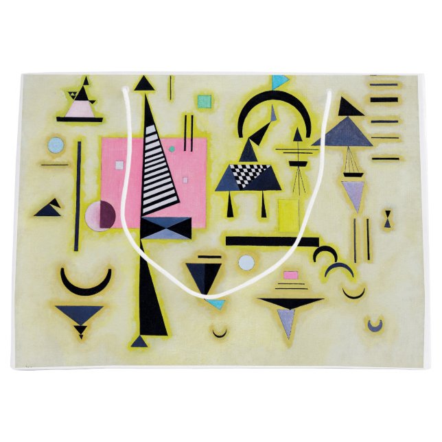 Sacola Para Presentes Grande Rosy Definitivo, Wassily Kandinsky (Frente)