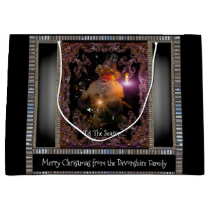 Sacola Para Presentes Grande Rua de Natal Nicholas Victorian Natal