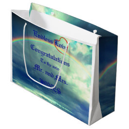 Sacola Para Presentes Grande Saca de Presente de Casamento Amor Sem Fim