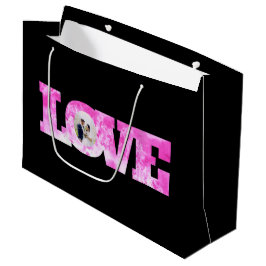 Sacola Para Presentes Grande Saca de Presente de Foto de Amor