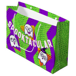 Sacola Para Presentes Grande Saca Verde de Fantasmas Espetaculares
