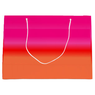 Sacola Para Presentes Grande Saco cor-de-rosa, vermelho e alaranjado do