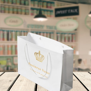 Sacola Para Presentes Grande Saco de compras de papel com marca de negócios cor