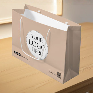 Sacola Para Presentes Grande Saco de Compras Personalizado com Logotipo da Empr