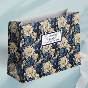 Sacola Para Presentes Grande Saco de Embalagem para Presente Floral Branco Marf