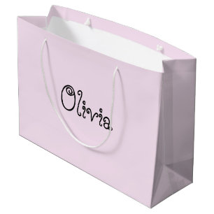 Sacola Para Presentes Grande Saco de Oferta do Chá de fraldas de Cor da rosa c
