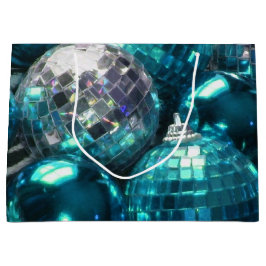 Sacola Para Presentes Grande Saco de presente Blue Baubles