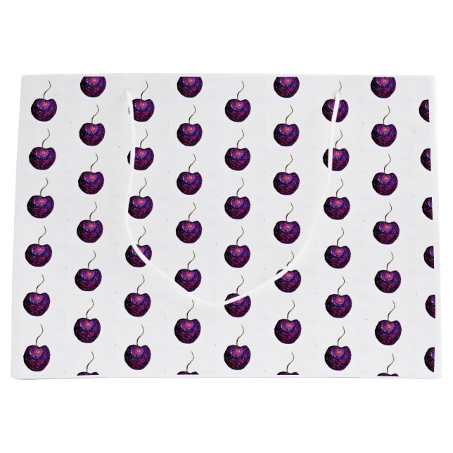 Sacola Para Presentes Grande Saco de Presente Cereja (Frente)