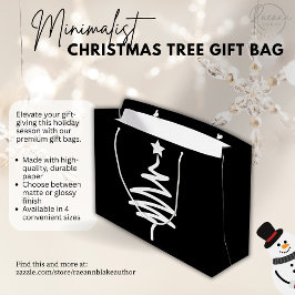 Sacola Para Presentes Grande Saco de Presente com Desenho de Árvore de Natal