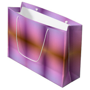 Sacola Para Presentes Grande Saco de presente com gradiente roxo e rosa com cor