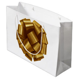 Sacola Para Presentes Grande Saco de presente com laço dourado