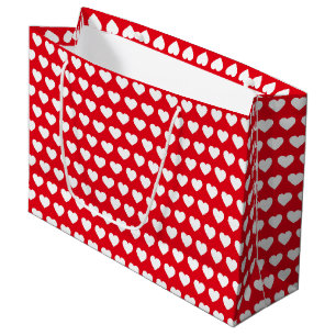 Sacola Para Presentes Grande Saco de Presente Corações de São Valentim