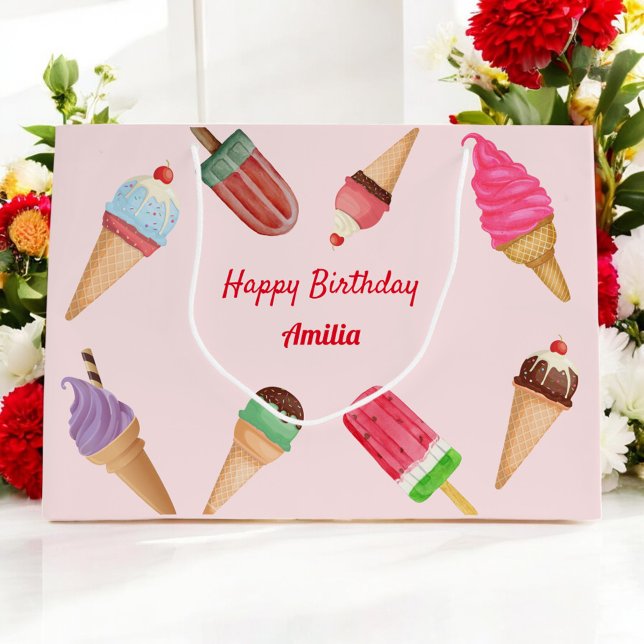 Sacola Para Presentes Grande Saco de presente da festa de aniversário do tema S (Criador carregado)