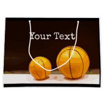 Saco de Presente de Basquete com fundo preto