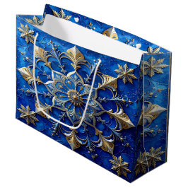 Sacola Para Presentes Grande Saco de Presente de Férias Decorativo Azul