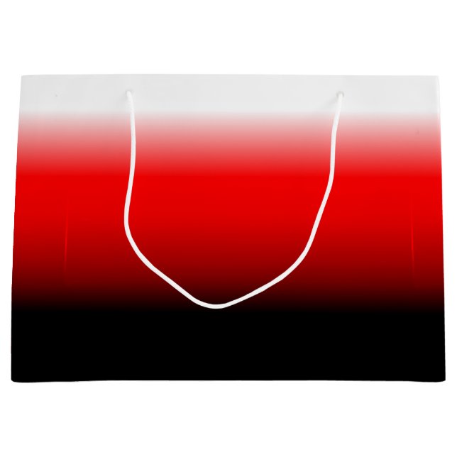 Sacola Para Presentes Grande Saco de presente de gradiente preto, vermelho e br (Frente)