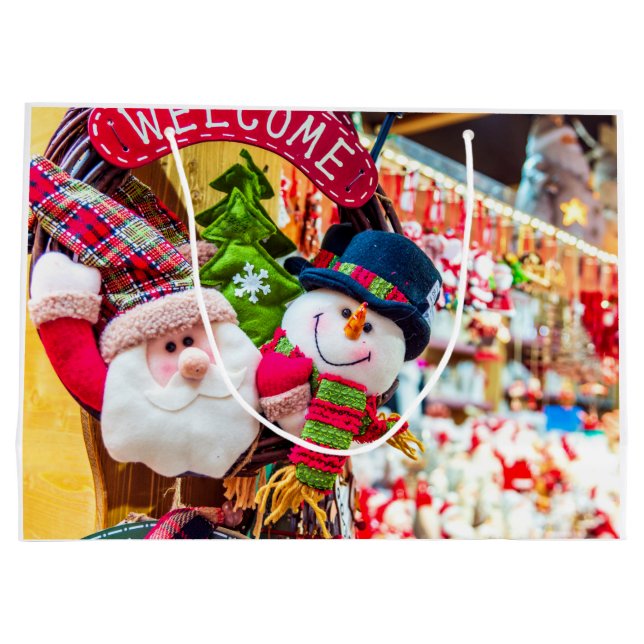 Sacola Para Presentes Grande Saco de Presente de Natal (Verso)