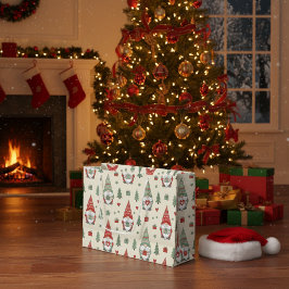 Sacola Para Presentes Grande Saco de Presente de Natal Caprichoso com Gnome