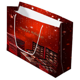 Sacola Para Presentes Grande Saco de Presente de Natal de Chocolate