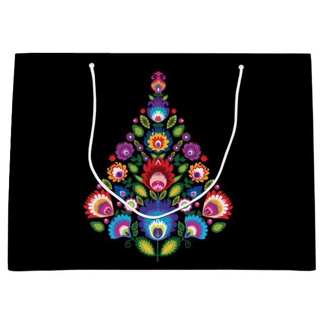 Sacola Para Presentes Grande Saco de presente de Natal de Folha Grande com mens (Frente)