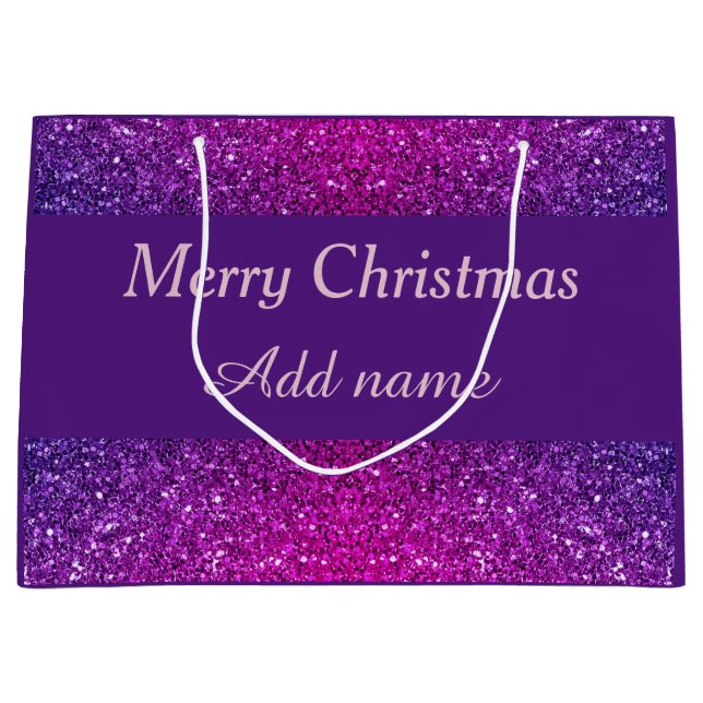 Sacola Para Presentes Grande Saco de presente de Natal especial, personalizado  (Frente)