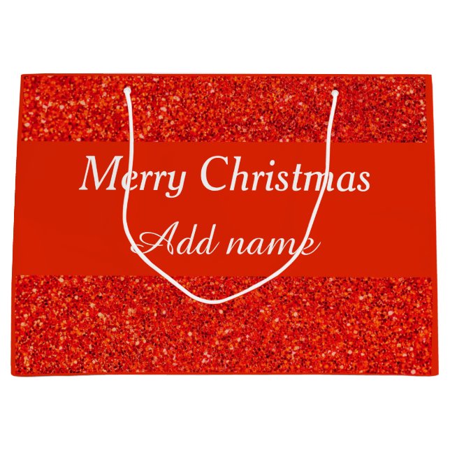 Sacola Para Presentes Grande Saco de presente de Natal especial, personalizado  (Frente)