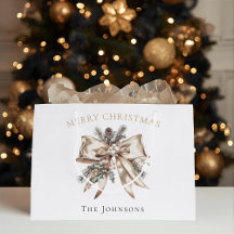 Saco de Presente de Natal Personalizado Elegante